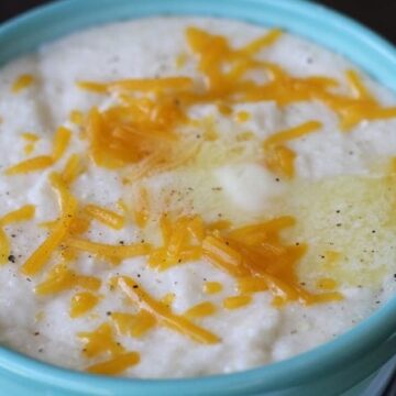 These grits have a secret ingredient that makes them super creamy and delicious!
