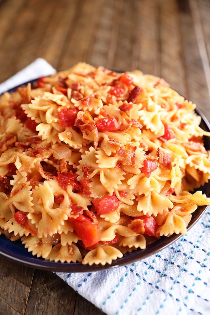 Tomato Bacon Pasta