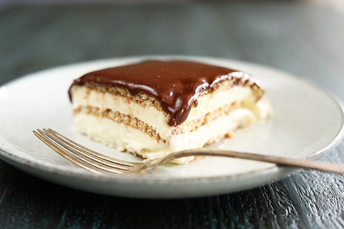 Slice of Chocolate Eclair
