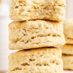 Stack of biscuits.