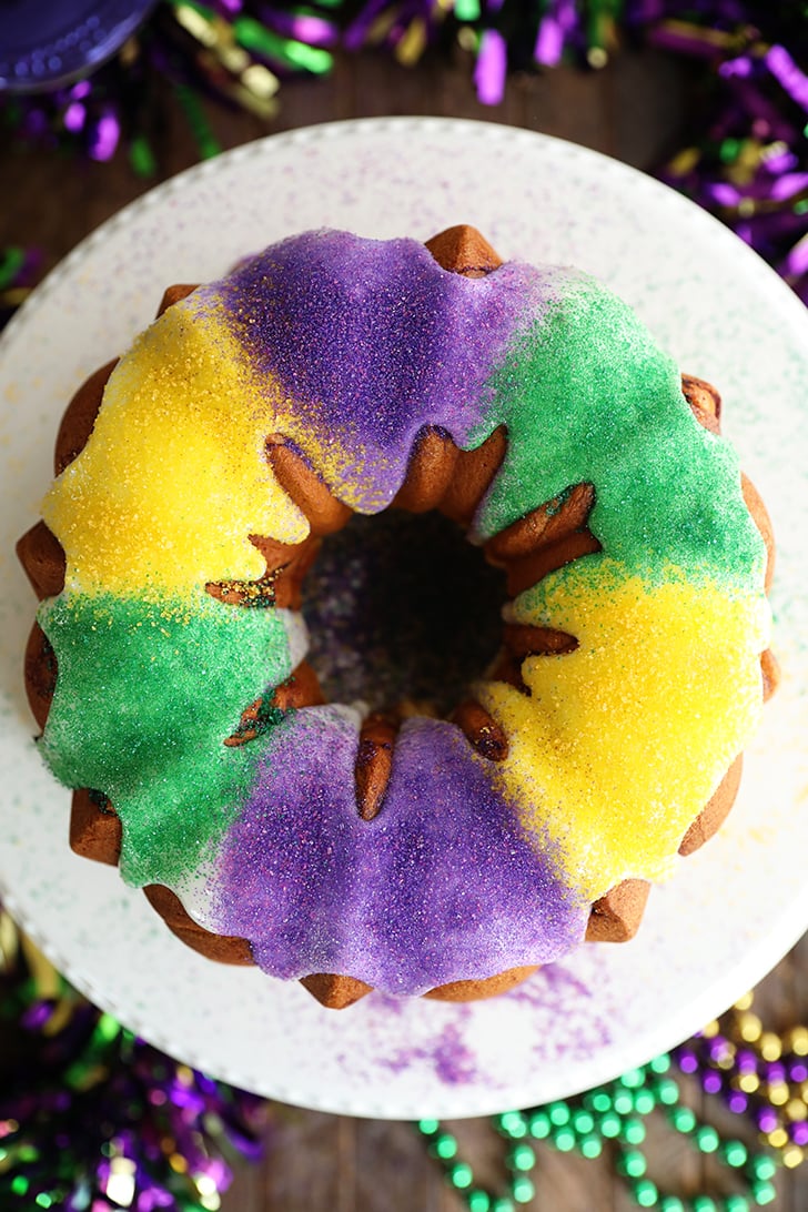 Overhead view of Shortcut King Cake.