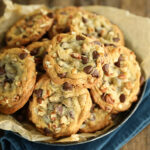 Chocolate Chip Pecan Cookies on a tray.