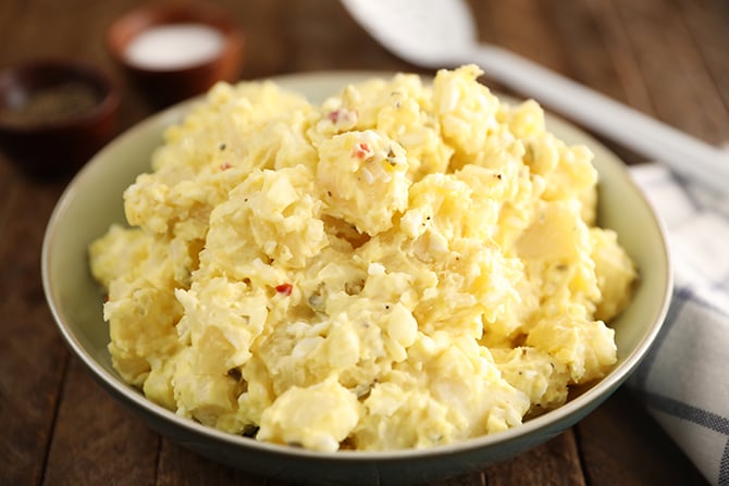 Bowl of Classic Southern Potato Salad