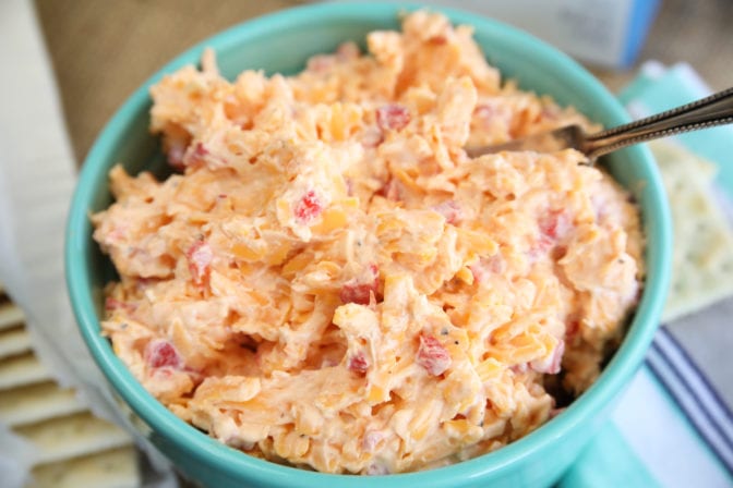 Pimento cheese in serving dish