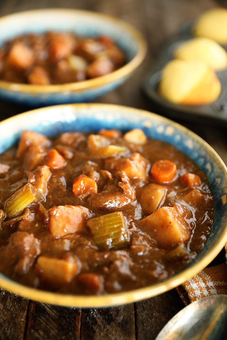 Slow Cooker Beef Stew in a bowl.