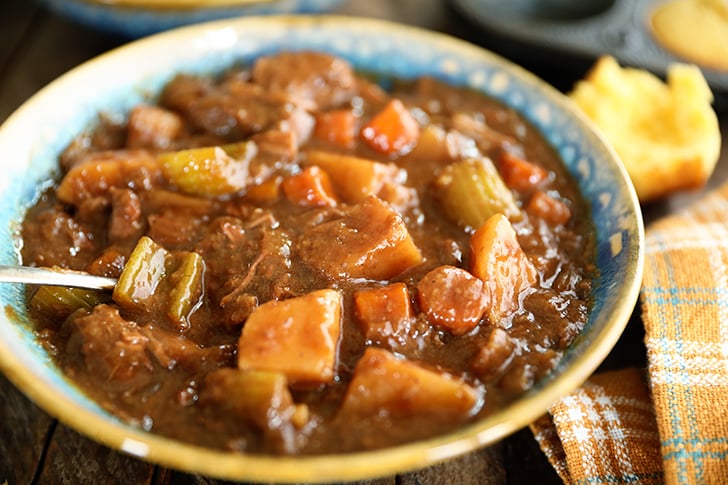 Slow Cooker Beef Stew in a bowl.