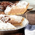 Slice of Hershey's Chocolate Bar Pie