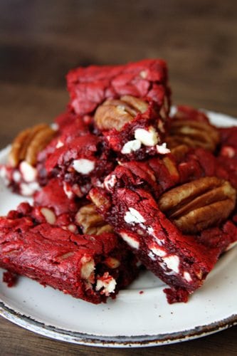 Red Velvet Brownies | SouthernBite.com #southernbite