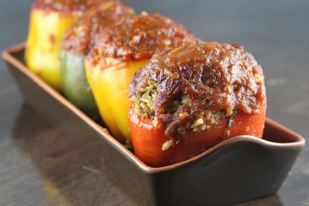 Easy Stuffed Peppers | SouthernBite.com