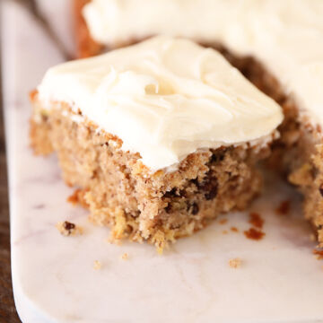 Piece of Hummingbird Sheet Cake