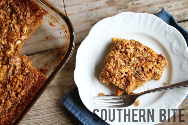 Chewy Pecan Pie Bars | SouthernBite.com