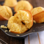 Sweet Cornbread Muffins in Muffin Tin.
