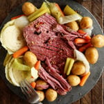 Slow cooker corned beef and cabbage