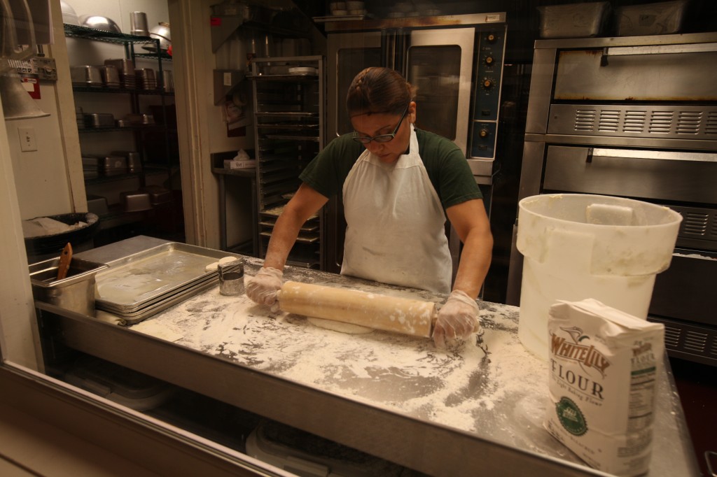 Making biscuits at the Loveless Cafe
