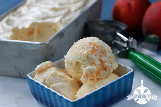 Image for No-Egg Fresh Peach Ice Cream