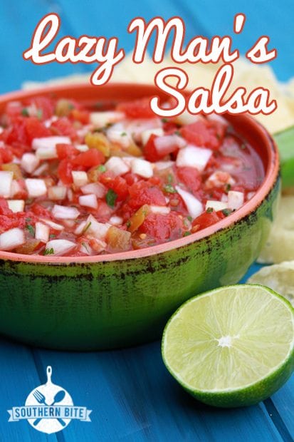 Bowl of Lazy Man's Salsa