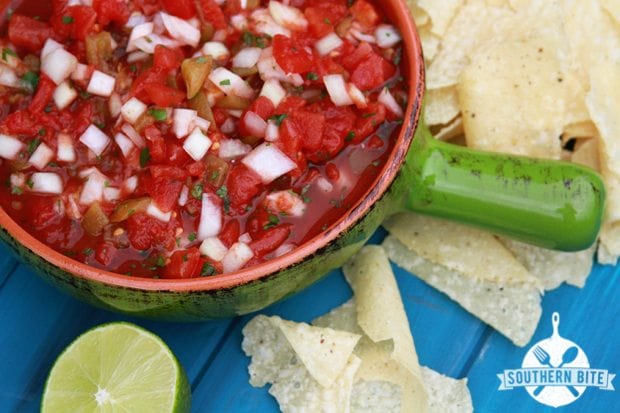 Bowl of Lazy Man's Salsa