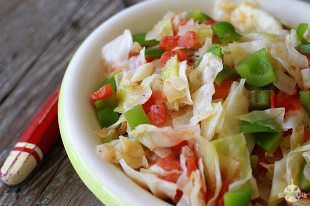 Bowl of Cabbage Creole