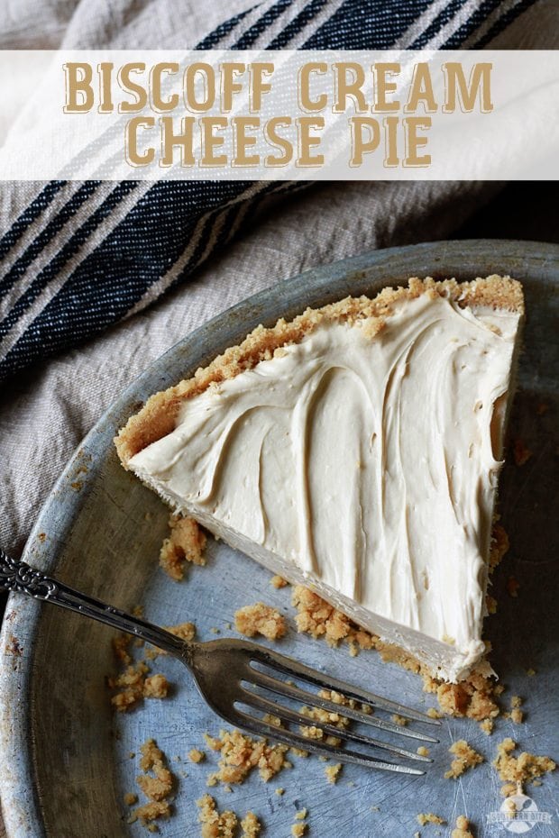 Slice of Biscoff Cream Cheese Pie