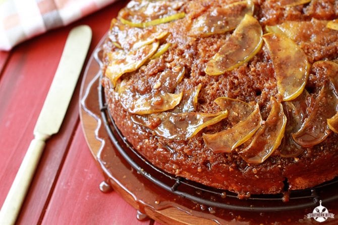 Caramel Apple Upside-Down Cake
