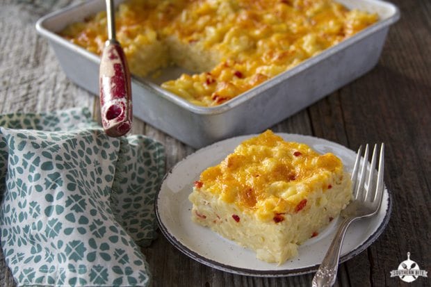Pimento Mac and Cheese Squares