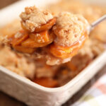 Scoop of Sweet Potato Cobbler