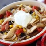Fiesta Chicken Soup in a Bowl