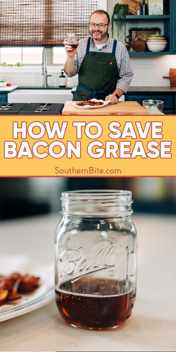 How to Save and Store Bacon Grease - image for Pinterest.