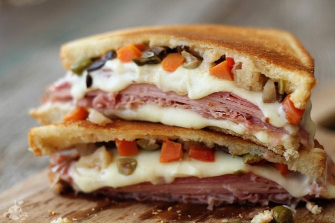 Muffuletta Grilled Cheese