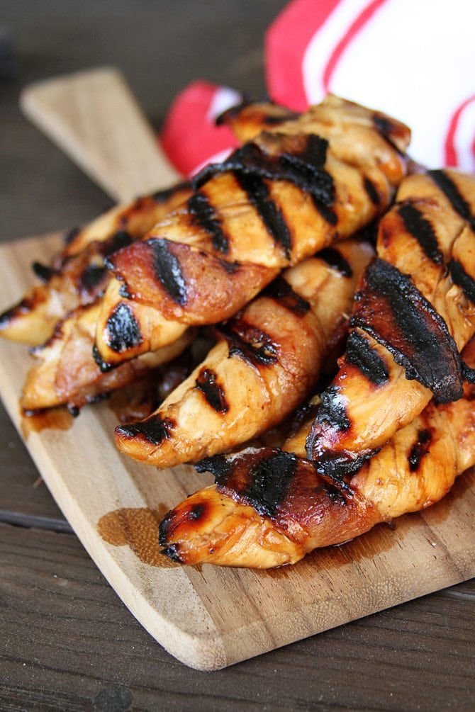 Bacon Wrapped Teriyaki Chicken Tenders