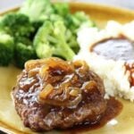 Easy Hamburger Steaks with gravy.