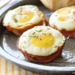 Baked Ham & Pimento Cheese Egg Cups