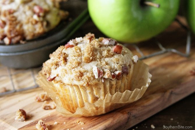 Apple Cinnamon Crunch Muffins - A quick and easy muffin that just tastes like fall!