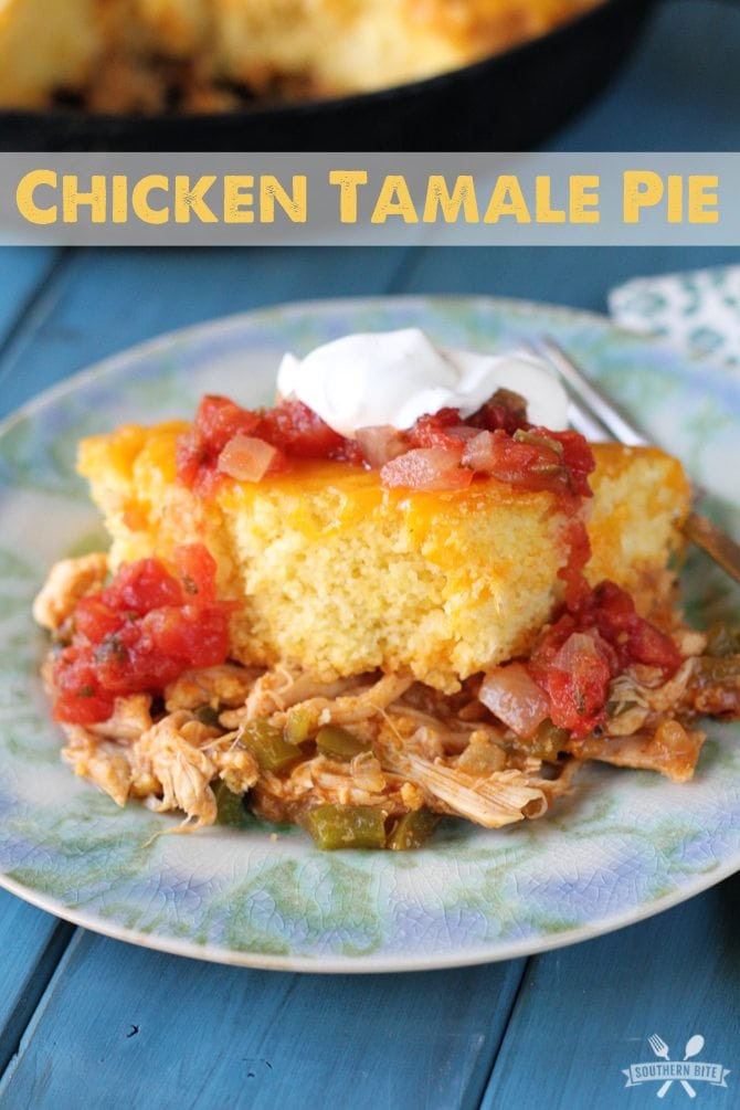 This one-pot Chicken Tamale Pie is an instant family favorite and it's SO easy!