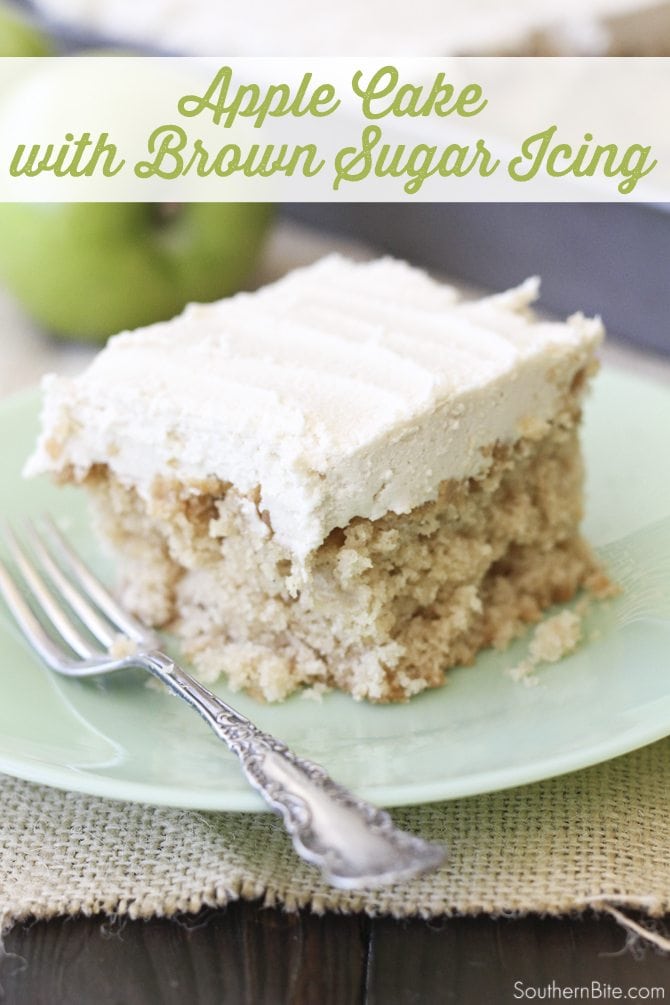 It doesn't get much easier than this Easy Apple Sheet Cake! And that Brown Sugar Icing is to die for! 