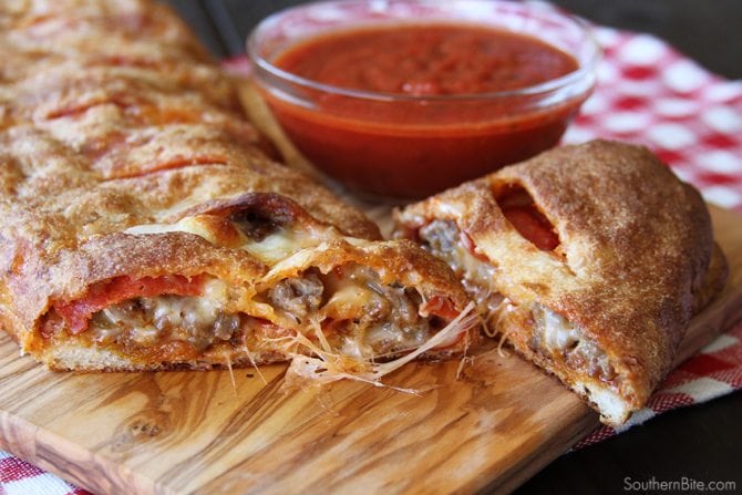 This Quick and Easy Stromboli is a family favorite! It's super easy and can be customized with your favorite toppings!
