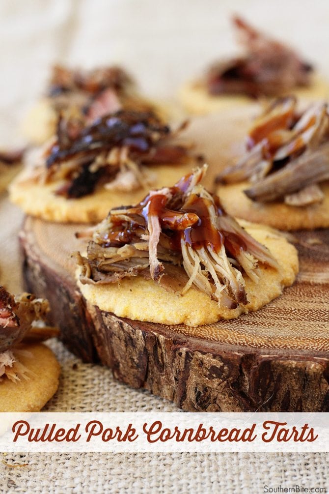 It only takes 4 ingredients to create these amazingly delicious Pulled Pork Cornbread Tarts. Everyone will LOVE them! 