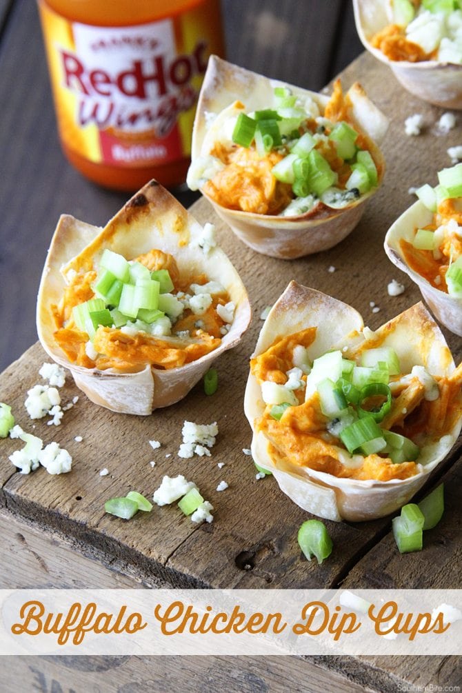 These Buffalo Chicken Cups are an easy way to dress up the classic dip! 