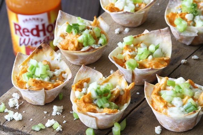 These Buffalo Chicken Cups are an easy way to dress up the classic dip! 