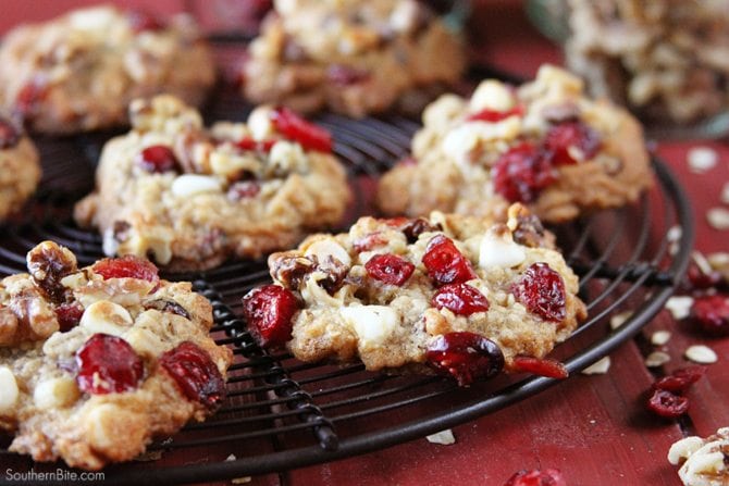 Image for White Chocolate Cranberry Oatmeal Cookies