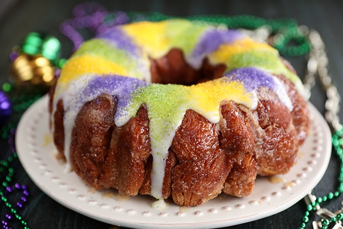 King Cake Pull Apart top view