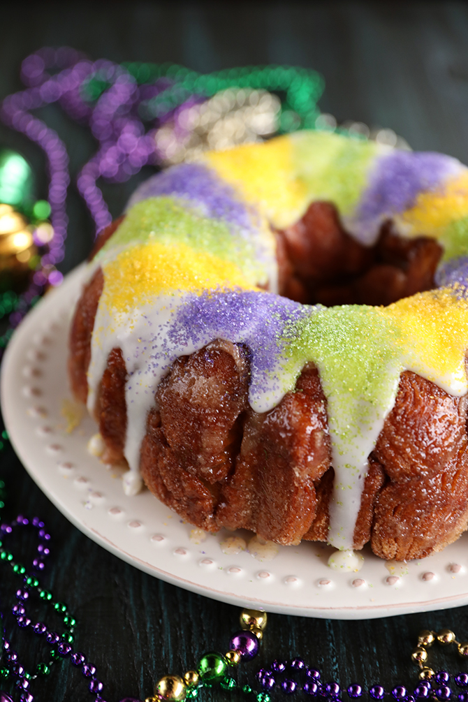 King Cake Pull Apart above view