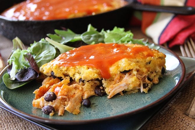 Image for Chicken Enchilada Cornbread Casserole