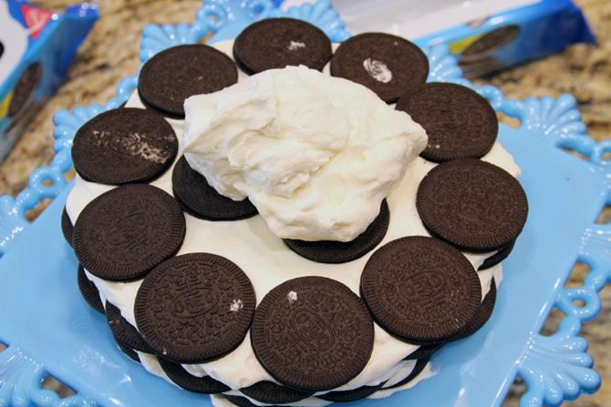Oreo Thins makes this Icebox Cake recipe super easy and super delicious! My family went crazy over this dessert! 