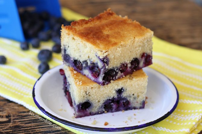 This Blueberry Cornbread has the perfect amount of sweetness and is perfect for breakfast, a snack, or dessert! Plus it's so easy!