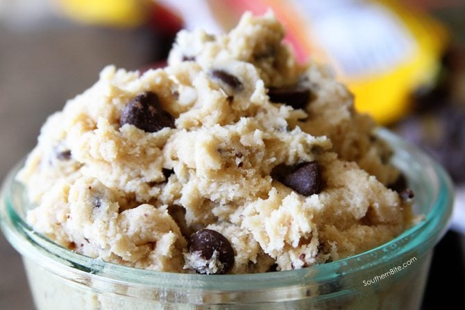This Eggless Cookie Dough is perfect for those folks who can't wait for the cookies to come out of the oven!