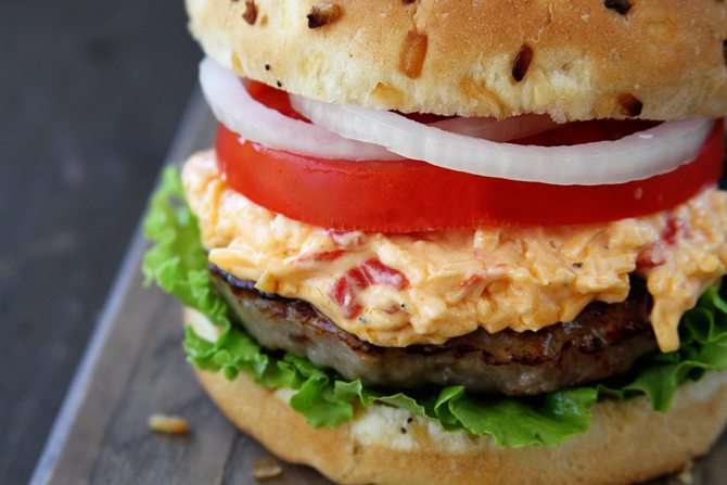 elebrate National Burger Day with these Pimento Cheese Brat Burgers!
