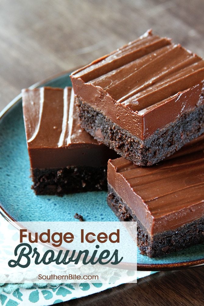 This fudge icing is an amazing and super easy way to dress up a boxed brownie mix!