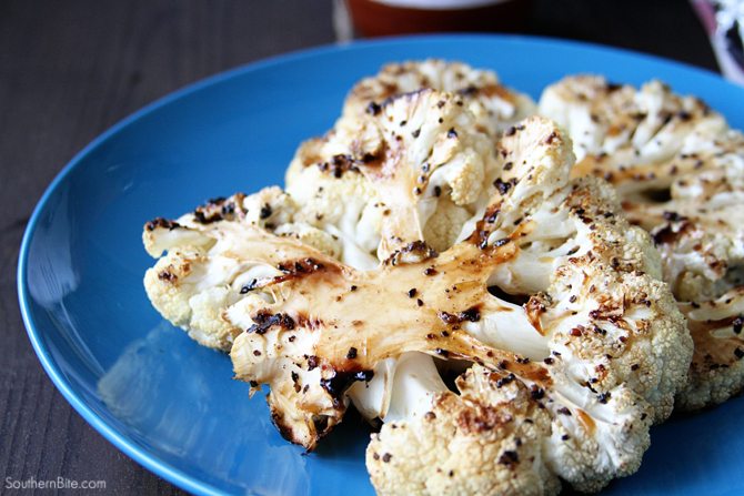 Grilled Cauliflower Steaks are an amazing change of pace!