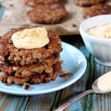 These Black-Eyed Pea Cakes with Creole Mayo are an amazing side to nearly anything. They're just packed with flavor!